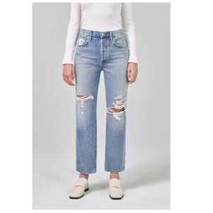 Citizens of Humanity Emery Relaxed Crop Jean in Heatwave - 24 distressed